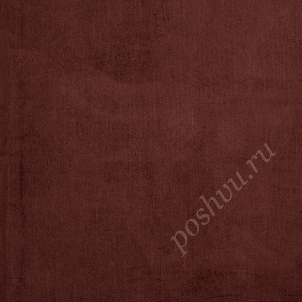 Ткань для штор портьерная Haymana Plain бордовая