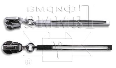 "Micron" GS 5121 замки к молнии "спираль" т. 5 замок-автомат 10 шт СК №6 черный никель ( 6533 )