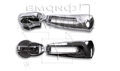 "Micron" GS 7118 замки к молнии "спираль" т. 7 замок-автомат 10 шт №6 черный никель ( 6533 )