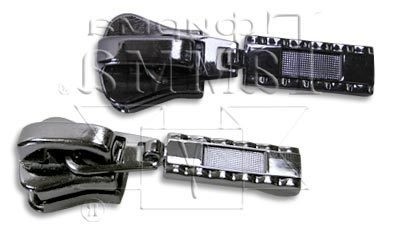 "Micron" GS 8112 замки к молнии "трактор" т. 8 замок-автомат 10 шт №6 черный никель ( 6533 )