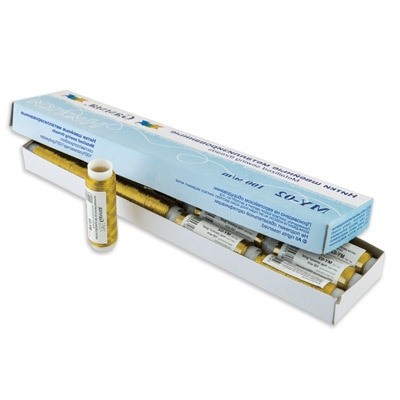 Нитки "Gamma" металлизир. MY-02 100\% полиэстер 12 х 100 м под св. золото