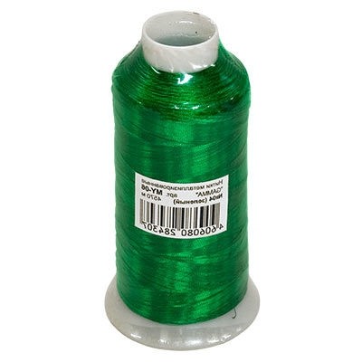 Нитки "Gamma" металлизир. MY-06 100\% полиэстер 5000 я 4570 м БЕЛЫЙ