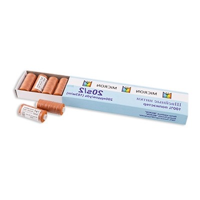 Нитки Полиэстер 20s/2 "Micron" 200 я 10 шт 183 м №281 голубой
