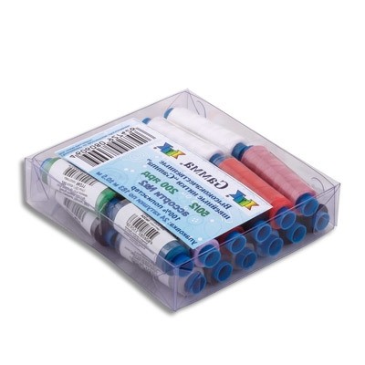 Нитки Полиэстер 50/2 "Gamma" ассорти 200 я 183 м 24 шт Набор №01
