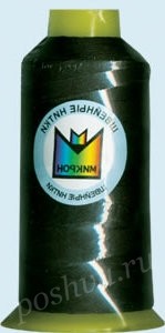 Нитки Полиэстер 500D/3 "Micron" обувные 1000 я 914 м №496 т.коричневый