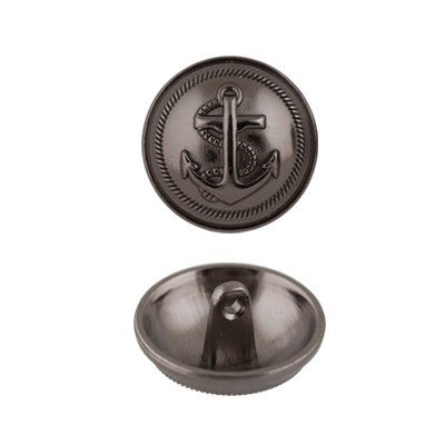 Пуговицы металлические 2 "GAMMA" MB 0164 24 " ( 15 мм) 24 шт №6 черный никель