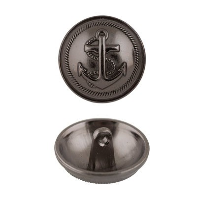 Пуговицы металлические 2 "GAMMA" MB 0164 32 " ( 20 мм) 24 шт №6 черный никель