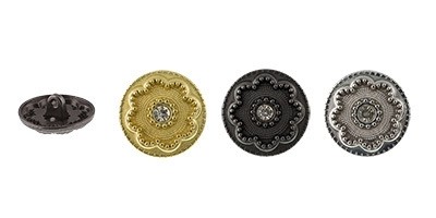 Пуговицы металлические 2 "GAMMA" MB 0167 32 " ( 20 мм) 24 шт №4 никель