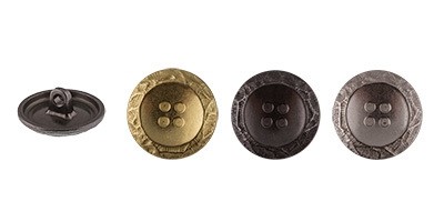 Пуговицы металлические 2 "GAMMA" MB 0178 28 " ( 18 мм) 24 шт №24 бронза