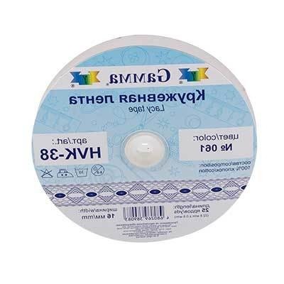 Тесьма декоративная "Gamma"   кружевная   HVK-38   16 мм  22.8 м  ±0.5 м №020 желтый