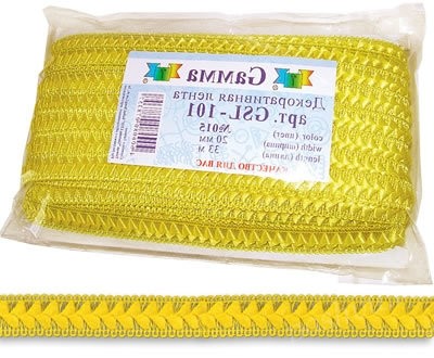 Тесьма декоративная "Gamma" "Самбоса" GSL-101 20 мм 33 м ±2 м №129 голубой