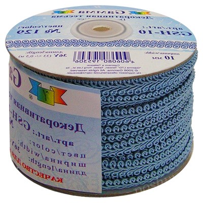 Тесьма декоративная "Gamma" "Шанель" GSH-10 8.5 - 10 мм 33 м ±0.5 м №042 молочный