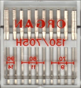 Иглы для быт. шв. машин "ORGAN" №70-90 10 шт в пенале ассорти