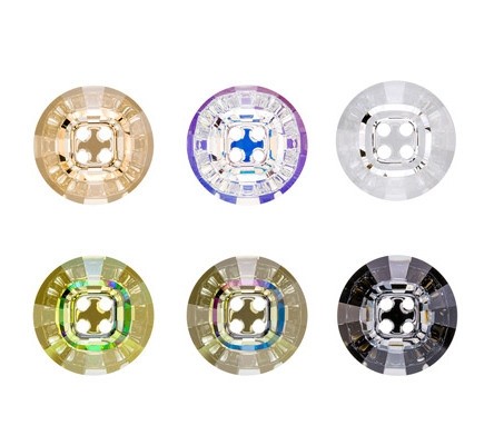 Пуговицы "Сваровски" 3018 ММ23 Crystal 36 " 23 мм 4 шт белый (crystal 001)