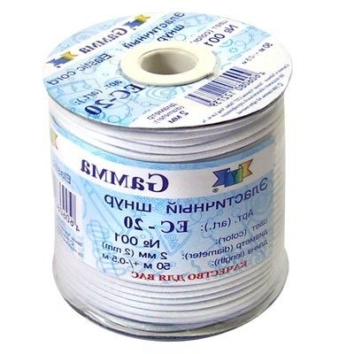 Шнур "Gamma" 2 мм EC-20 эластичный 50 м ±2 м №076 св.вишневый