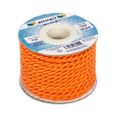Шнур "Gamma" 4 мм GC-043C витой 9.1 м ±0.5 м №067 св-розовый