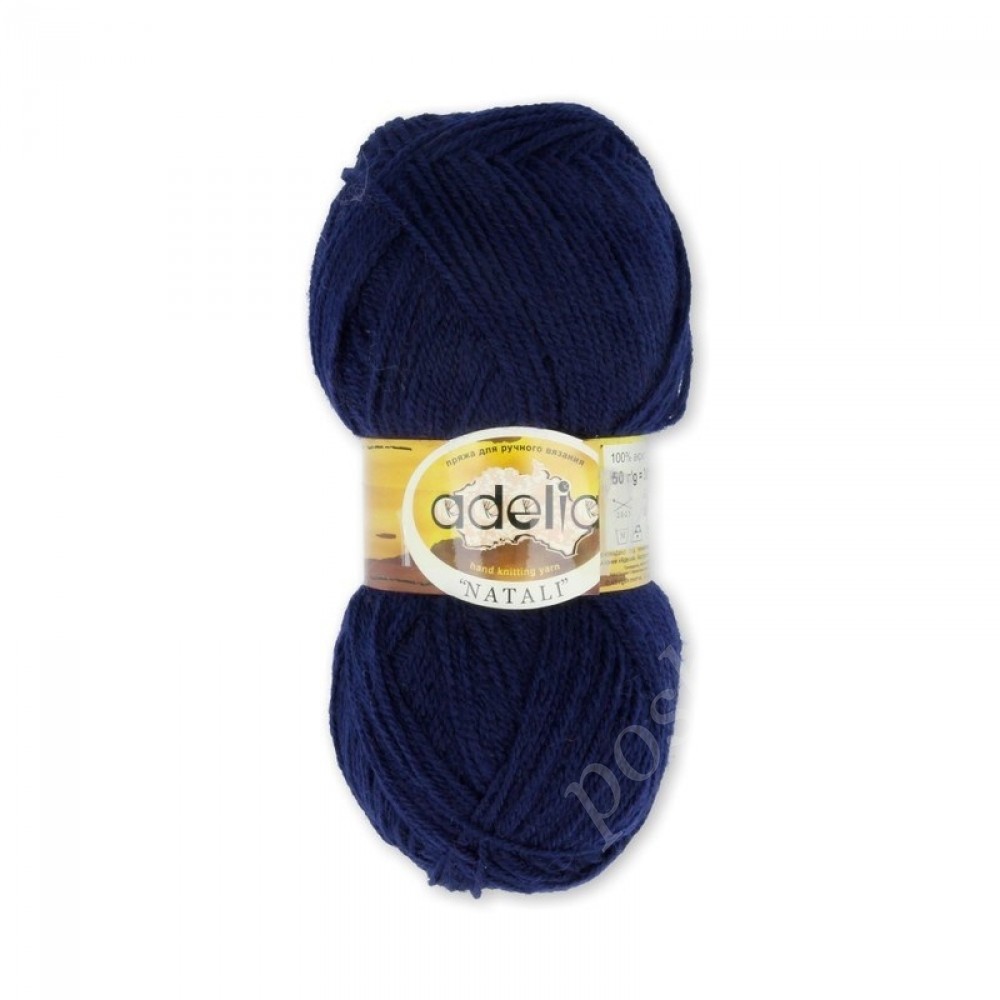 Пряжа ADELIA "NATALI" 100% акрил 50 гр. 300 м. №12 темно-синий