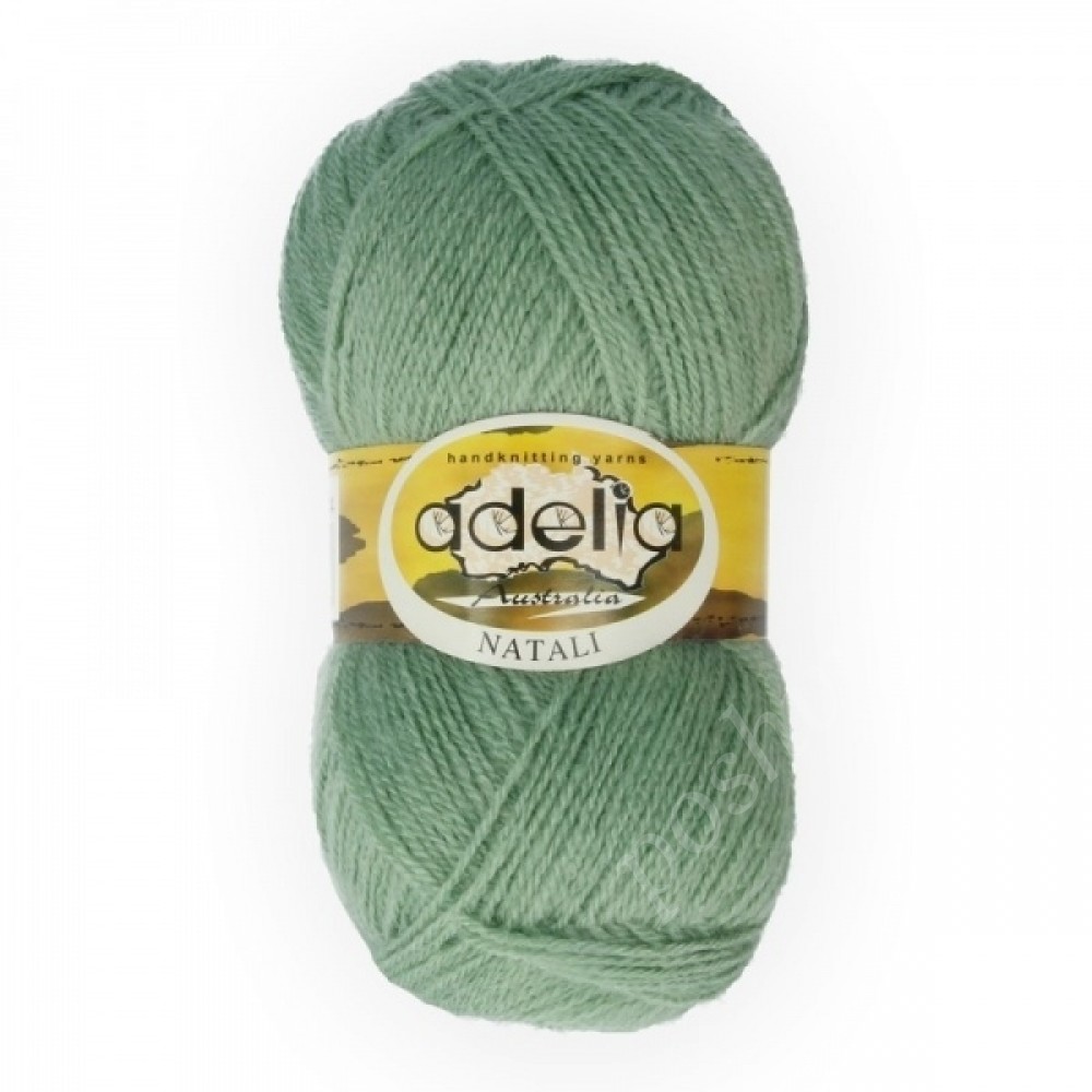 Пряжа ADELIA "NATALI" 100% акрил 50 гр. 300 м. №16 бл.зеленый