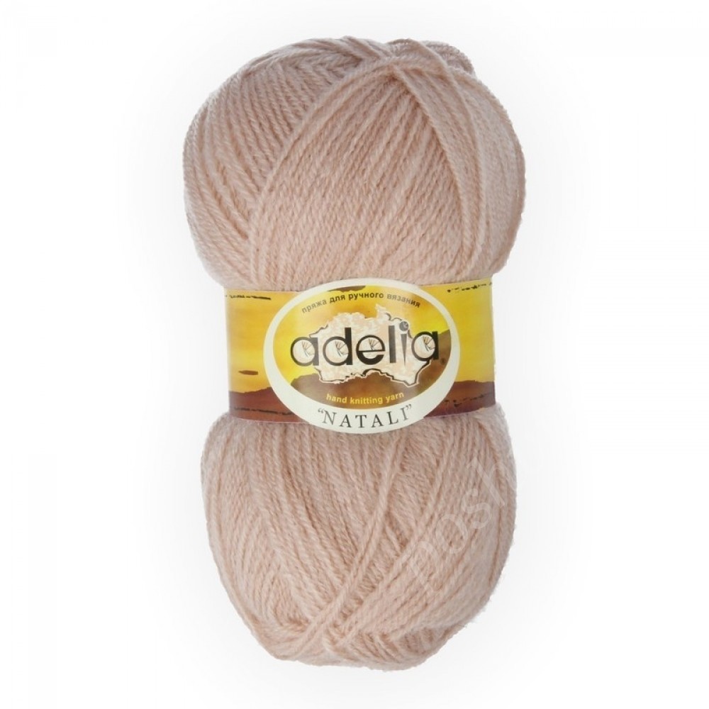 Пряжа ADELIA "NATALI" 100% акрил 50 гр. 300 м. №17 т.бежевый