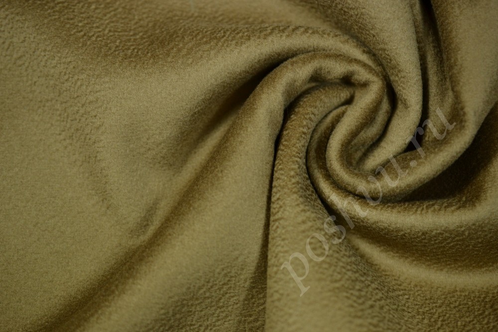 Пальтовая ткань Max Mara зеленовато-коричневого оттенка