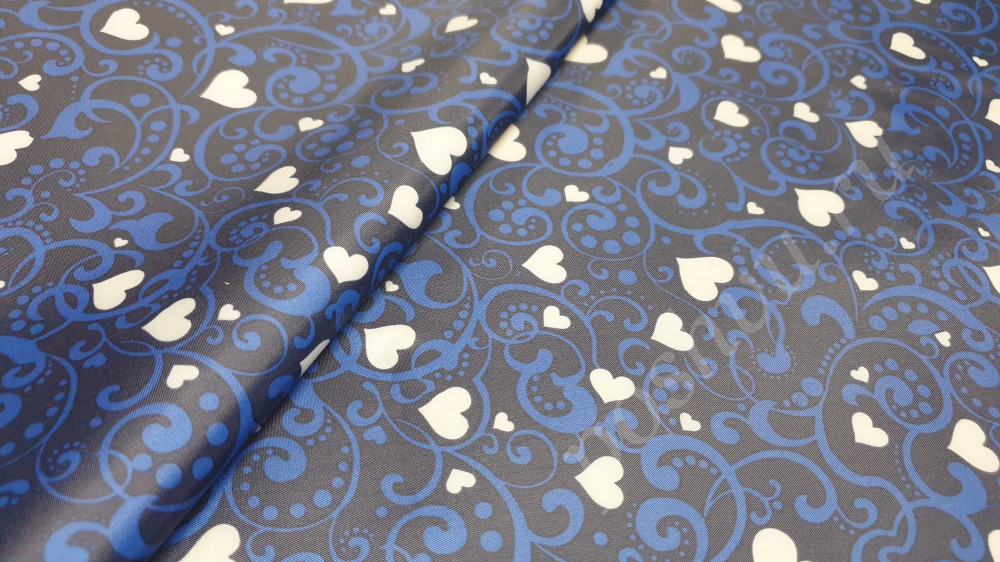 Ткань плащевая Taffeta Голубого цвета