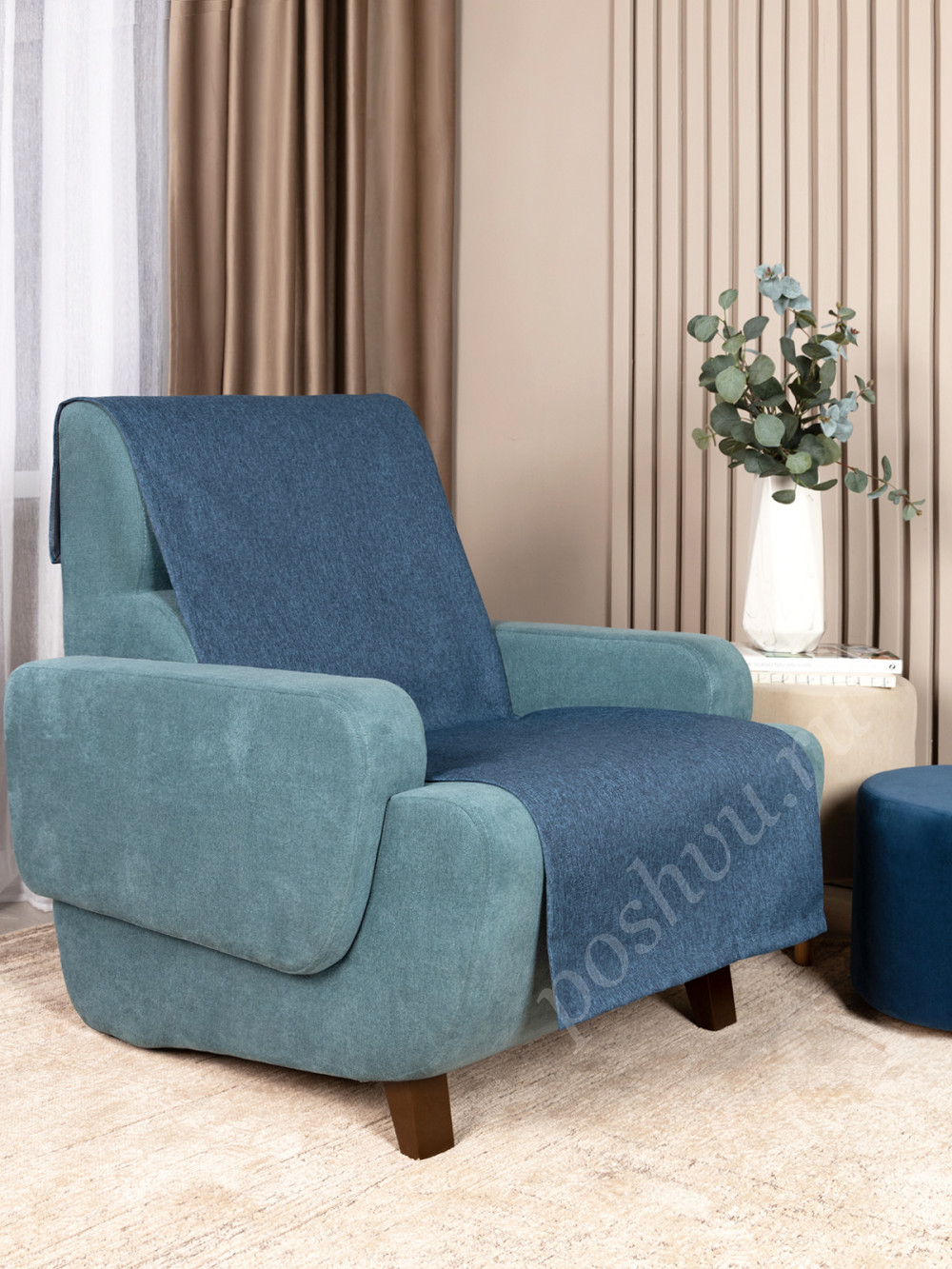 Покрывало-Накидка SLIM SAVANA DENIM 65x170
