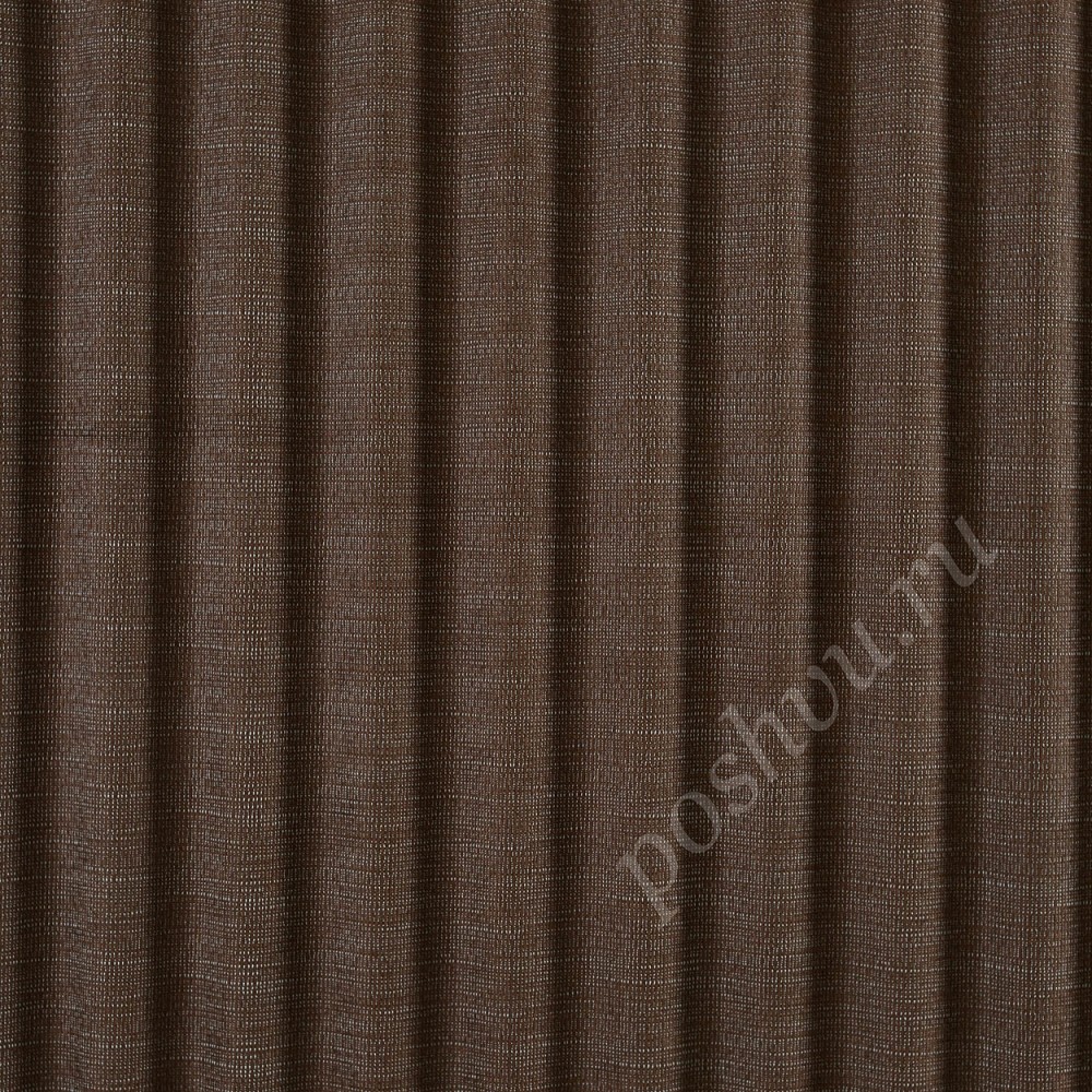 Ткань для штор портьерная Amasra Plain Горький шоколад