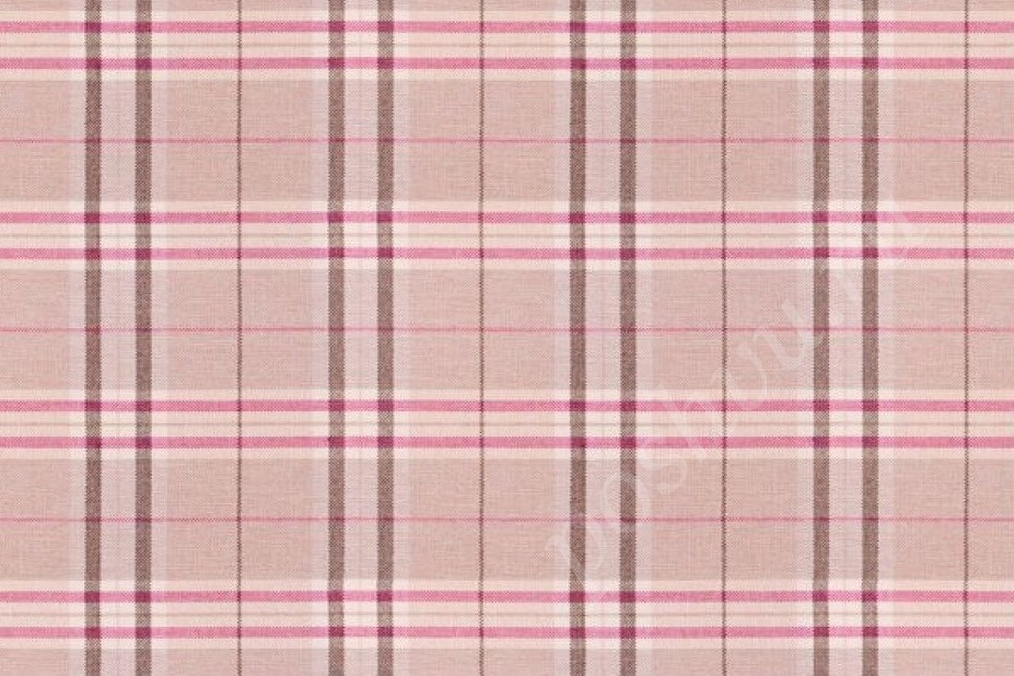 Рогожка SCOTCH PLED Розовая