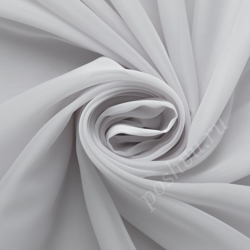 Вуаль под шелк SILK дымчатого цвета с утяжелителем, выс.320см