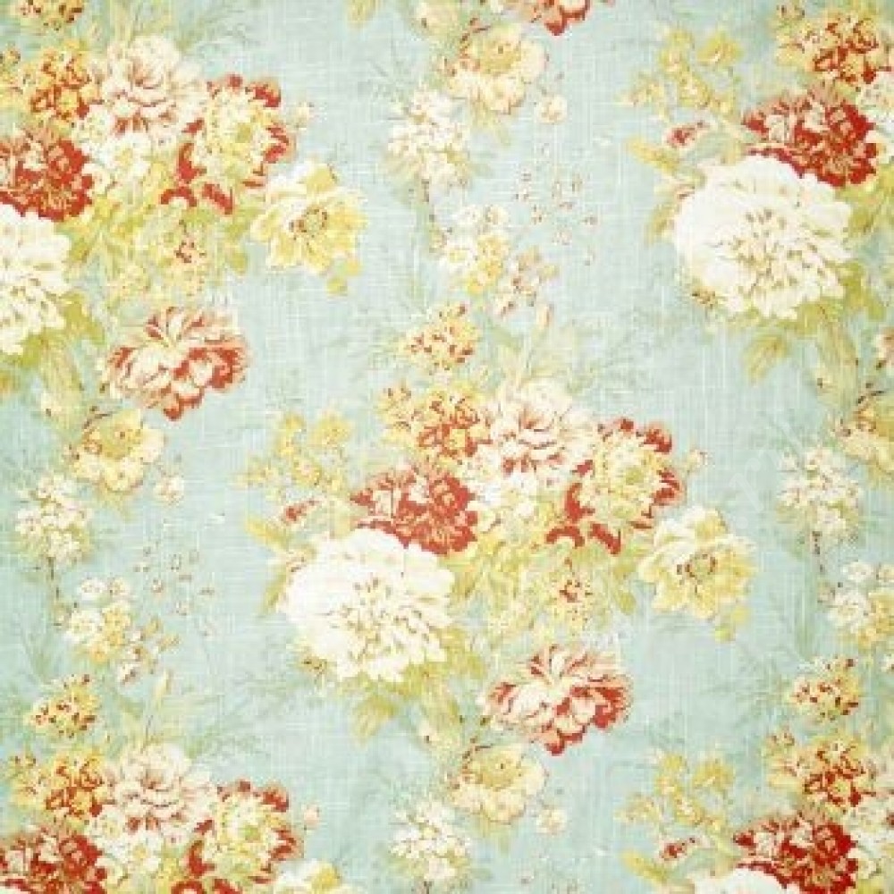 Портьерная ткань ROSE BOUQUET col. BLUE