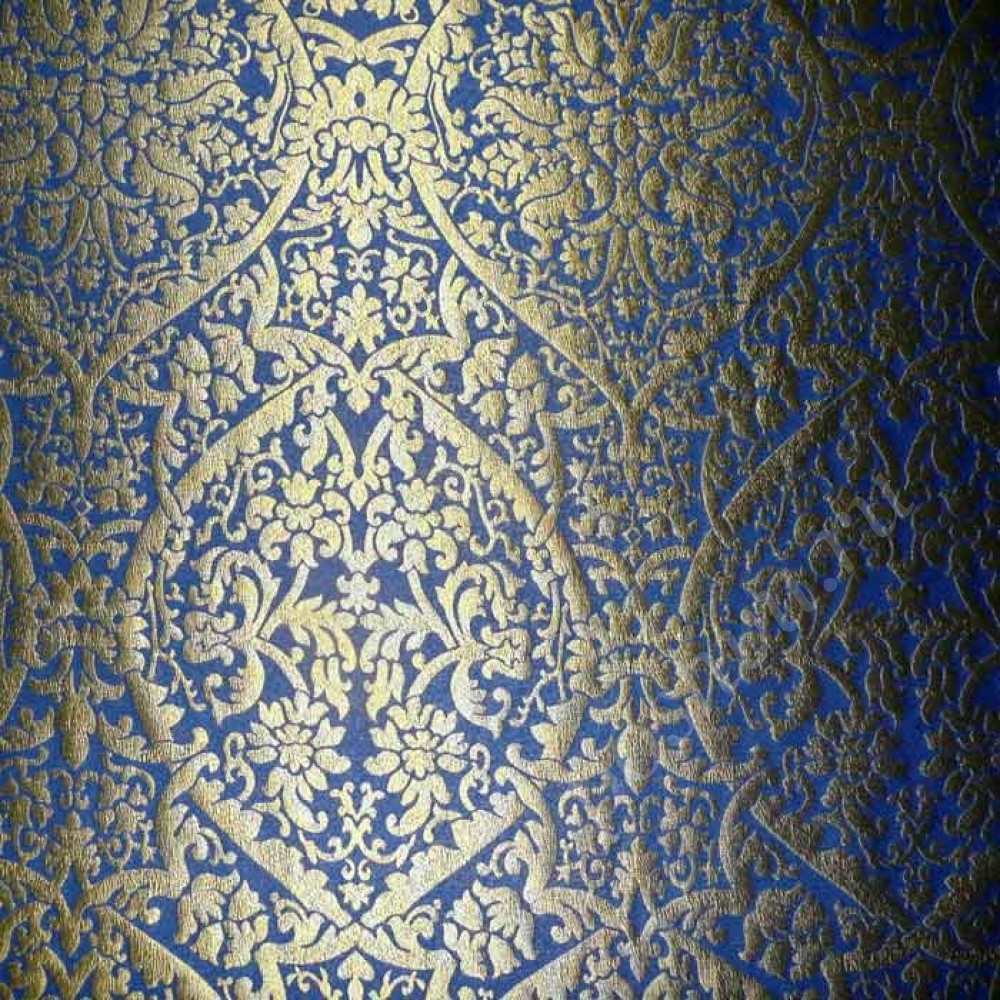 Портьерная жаккардовая ткань Provense синяя