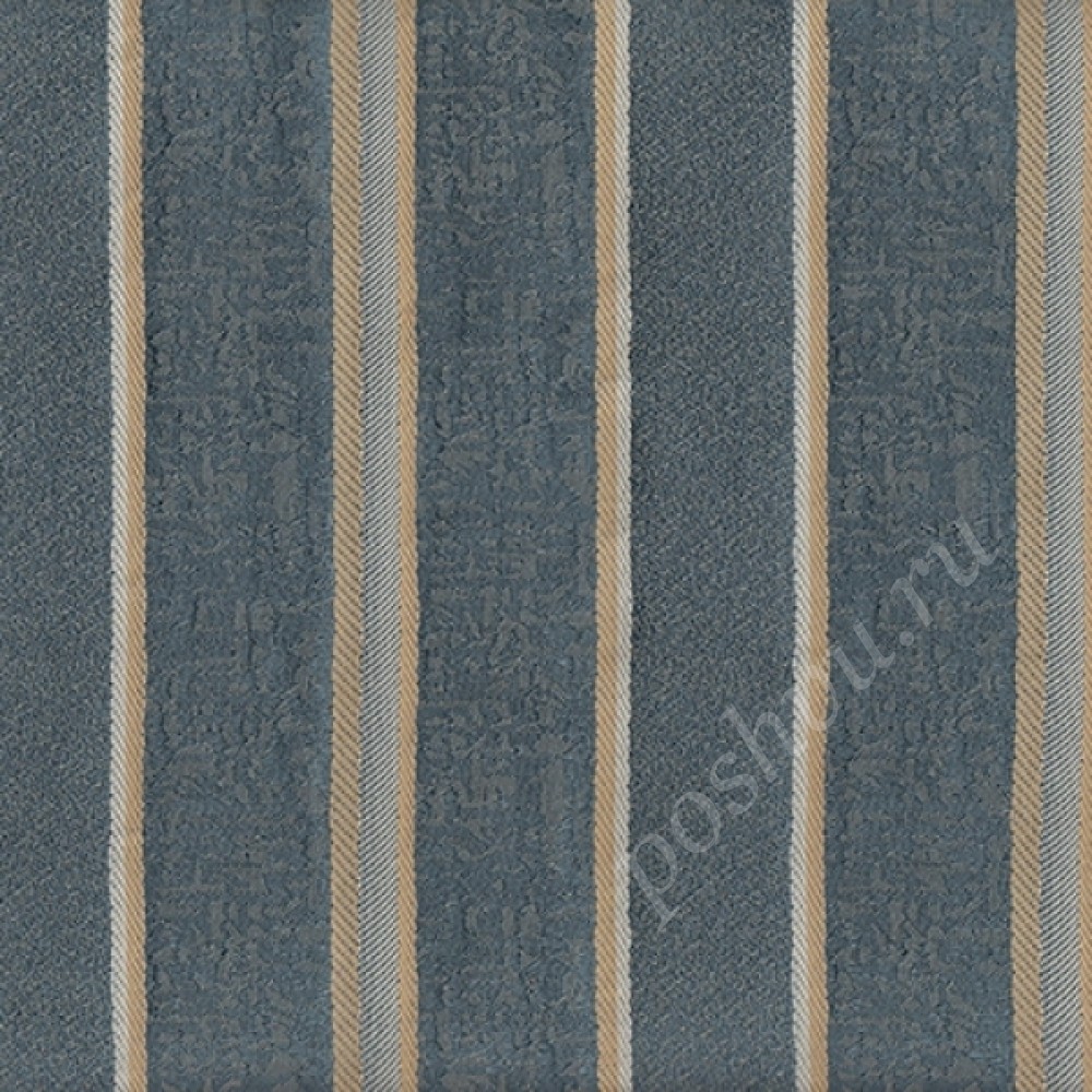Жаккард INDRA stripe голубой