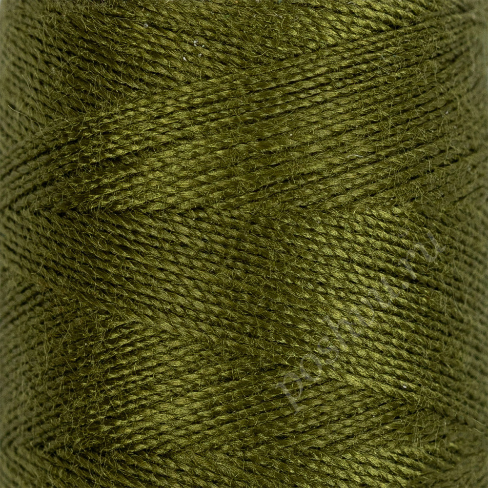 Швейные нитки (полиэстер) 40/2 "Gamma" 400я 365м, 1шт. №418 хаки