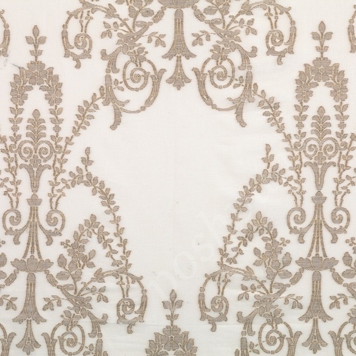 Ткань для штор тюлевая, шерсть Glenpatrick Beige