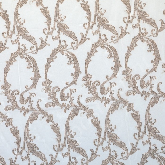 Ткань для штор тюлевая, хлопок, шерсть Levern Beige