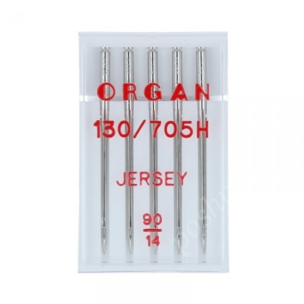 Иглы для быт.шв.мш."ORGAN" для джерси № 90 в пенале 5 шт