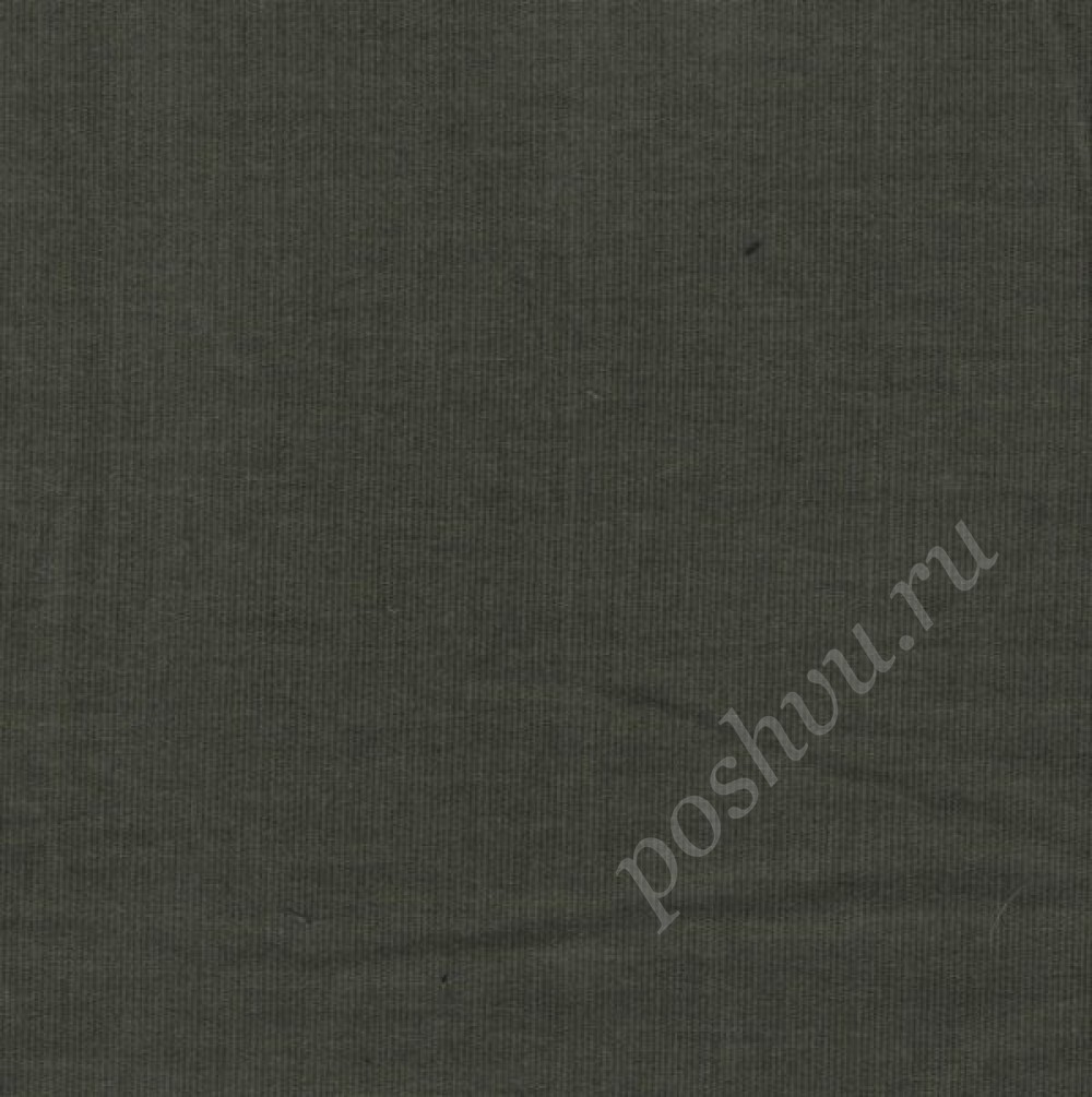 Микровельвет оттенка хаки, рубчик 0,5мм