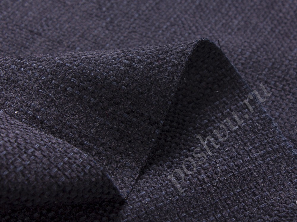 Шерстяная ткань Armani, цвет - черный