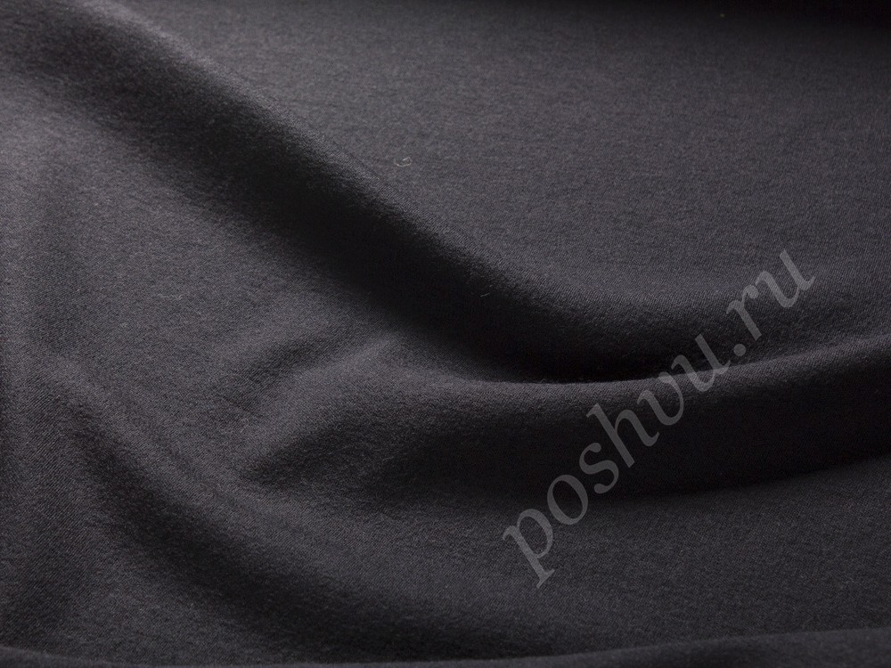 Шерстяной трикотаж Armani, цвет - черный